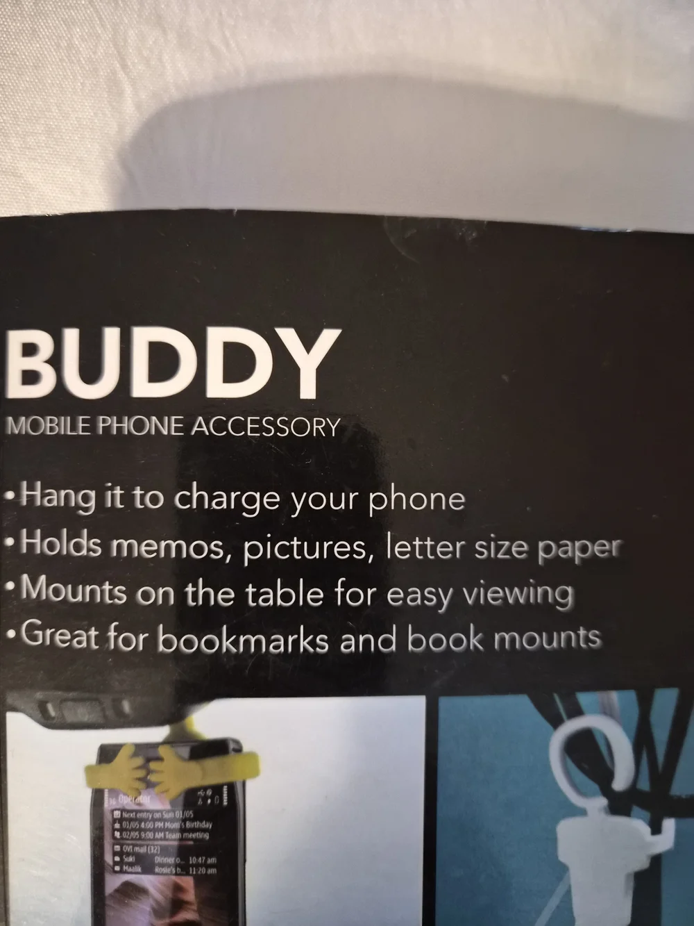 Buddy Hands-Free Red Mobile Phone Holder - Universal Accessory
